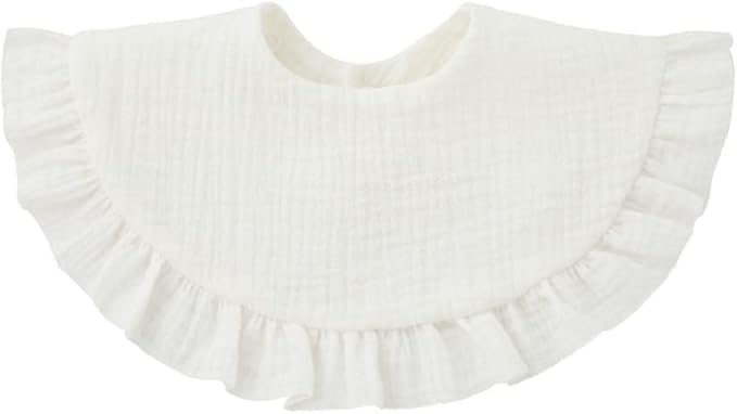 Nishine 4 pcs Unisex Baby Muslin Bandana Drool Bibs 360 Degree Rotatable Cotton - Image 5