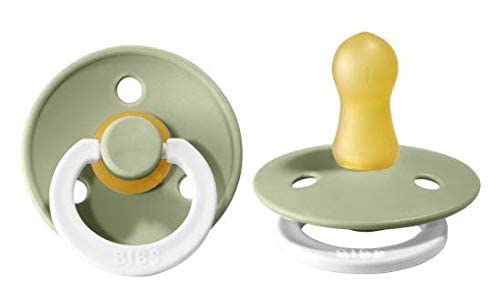 BIBS Pacifiers Colour Collection | Natural Rubber Baby Pacifier | Set of 2 by BIBS