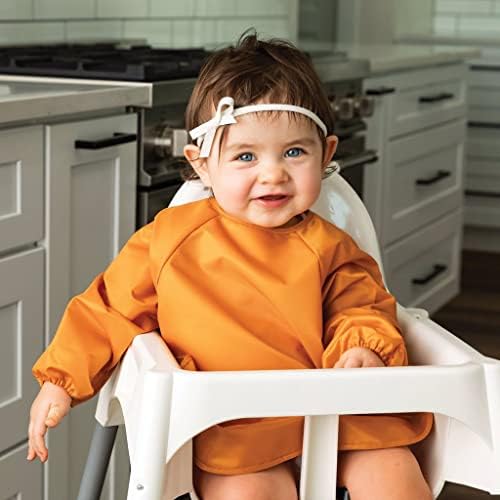 Tiny Twinkle Long Sleeve Bib for Babies & Toddlers – 2 Pack Waterproof Smock - Image 3