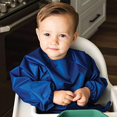 Tiny Twinkle Long Sleeve Bib for Babies & Toddlers – 2 Pack Waterproof Smock - Image 4