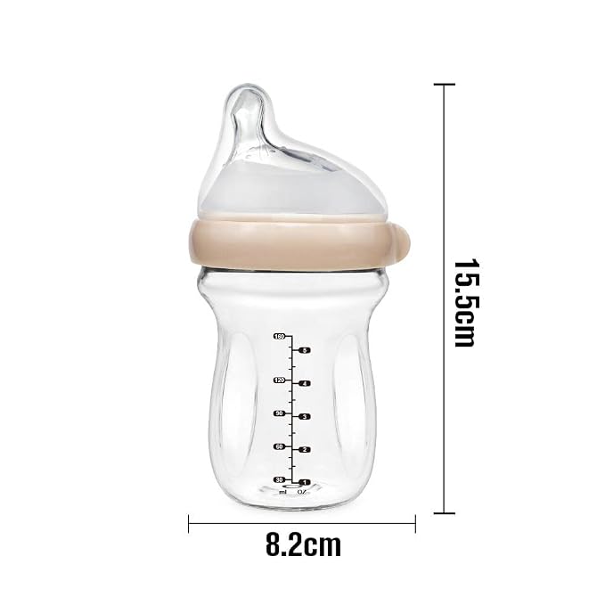 Haakaa Generation 3 Glass Baby Bottle 6 oz/160 ml, 1 PK - Image 5