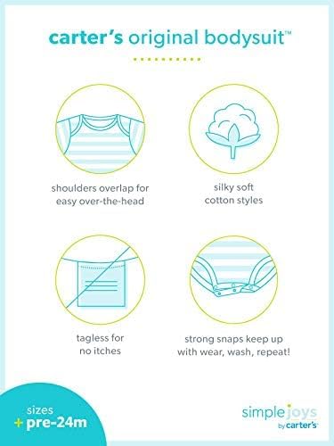 Simple Joys by Carter's Baby Girls' 6-Pack Sleeveless Bodysuit - Image 7