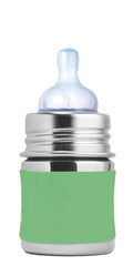 Pura Kiki 5oz/150ml Stainless Steel Anti-Colic Infant Bottle w/Silicone Natural by Pura