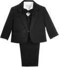 Dressy Daisy Baby Toddler Boy 5 Pcs Set Formal Tuxedo Suits No Tail Wedding by DressyDaisy