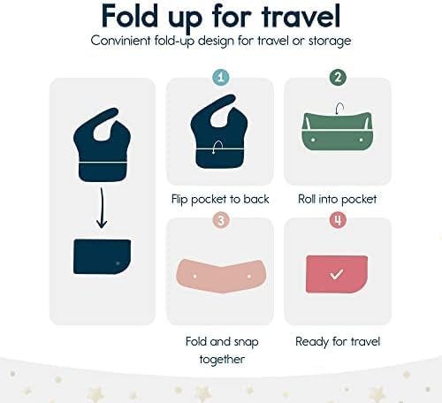 Tiny Twinkle Mess Proof Baby Bibs - Image 6