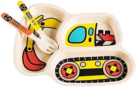 Kid Plate Set Toddler Plates Dinnerware Dinner Dish Set Baby Feeding Spill - Image 8