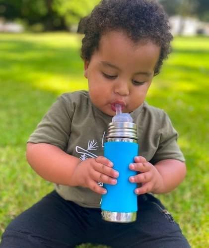 Pura Kiki 11oz/325ml Stainless Steel Straw Bottle w/Sleeve - Image 8