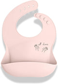 APLAINR Baby Sign Language Bib, Silicone Baby Bibs, ASL Graphics, Food Catcher by APLAINR