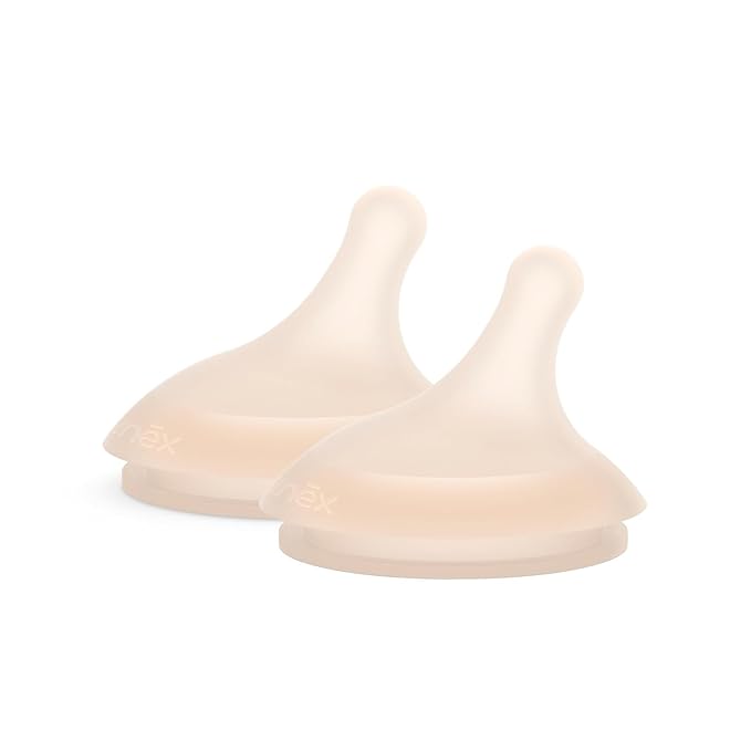 Suavinex Zero.Zero Dense Flow Asymmetrical Silicone Nipple, 2 Pack by Suavinex