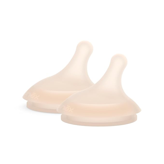 Suavinex Zero.Zero Adaptable Flow Asymmetrical Silicone Nipple, 2 Pack by Suavinex