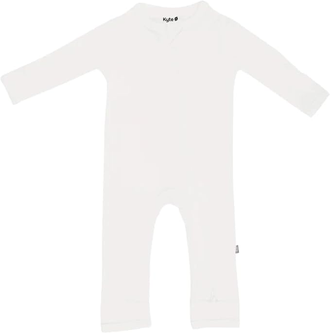 KYTE BABY Unisex Rayon Made From Bamboo Zippered Rompers 0-24 Months by KYTEBABY