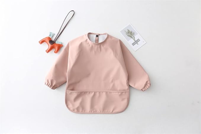 GZMM Waterproof Baby Bibs, Infant Toddler Long Sleeve Feeding Bib - Image 7