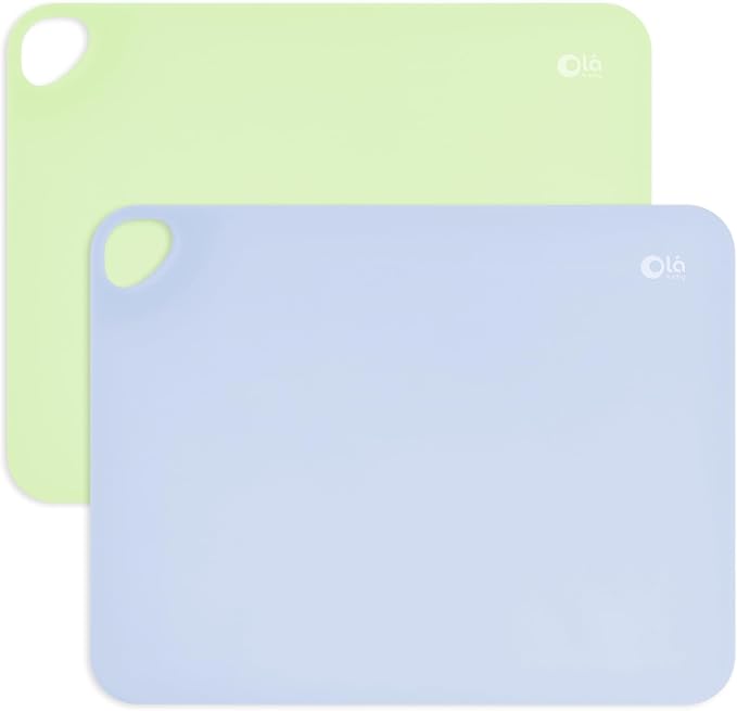 Olababy Fold N Go Silicone Placemat w Travel Case | Dishwasher Safe, BPA Free by Olababy