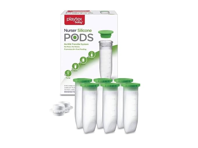 Playtex Baby Nurser Reusable Silicone PODS, 6 Oz, Anti-Colic, Gas Reduction - Image 2