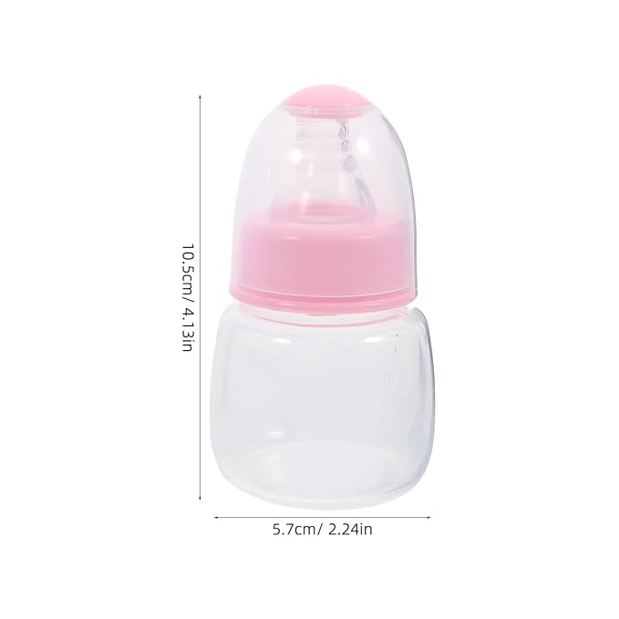 Kisangel Newborn Baby Bottles 6pcs Miniature Plastic Rice Feeder Mini Food - Image 2