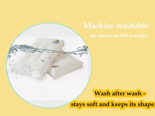 Toddler Pillow for 2, 5 Years Old-11”x 17”-100% Cotton Machine Washable Soft - Image 9