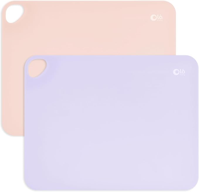 Olababy Fold N Go Silicone Placemat w Travel Case | Dishwasher Safe, BPA Free by Olababy