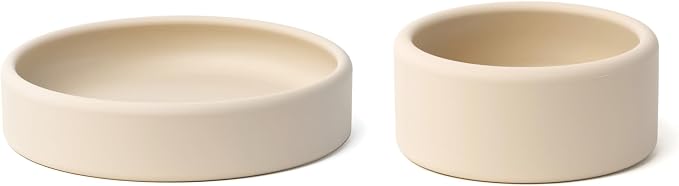 APLAINR Silicone Baby/Toddler Plate and Bowl Bundle, Oat Cream by APLAINR