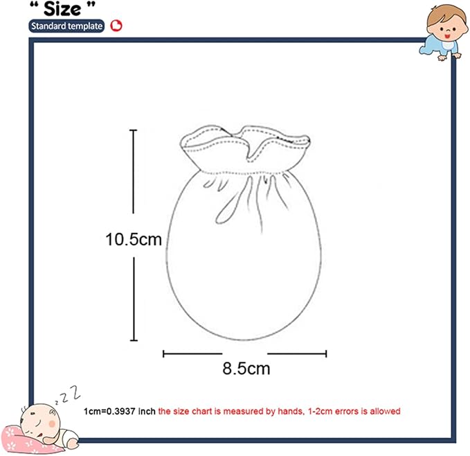 5 Pairs Baby Not Scratch Mittens 0-6 Months New Born Boy Girl Gloves Cute - Image 4