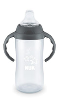 NUK Learner Cup, 10 Ounce, Tritan Gray Star – BPA Free, Spill Proof Sippy Cup by NUK