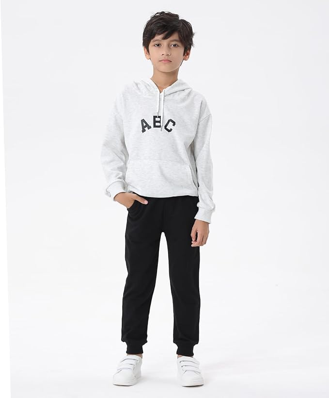 GFQLONG 2/3 Pack Toddler Pants Sweatpants Boys Cotton Joggers, Athletic Pull on - Image 5