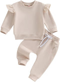 Fernvia Toddler Baby Girl Clothes 3 6 9 12 18 24 Months Fall Outfits Solid Long by Fernvia