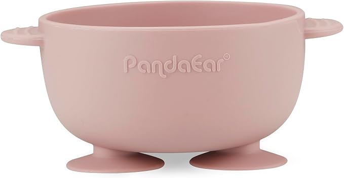PandaEar 3 Pack Silicone Suction Baby Bowls & 3 Baby Feeding Spoons | Non-Slip - Image 5