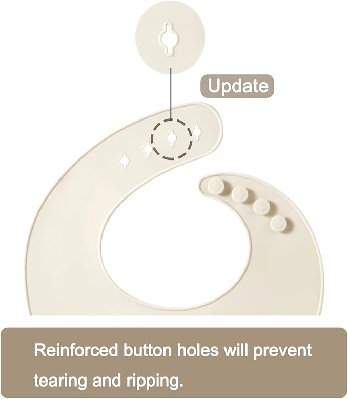 PandaEar Silicone Baby Bibs Set of 3 - Image 6