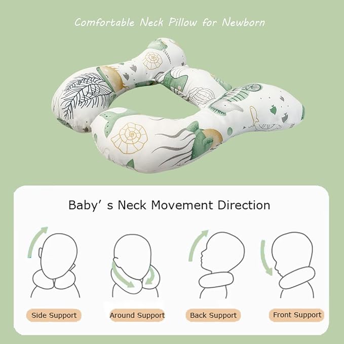Baby Neck Pillows, Comfortable Baby Travel Head Neck Support Pillow - Image 2