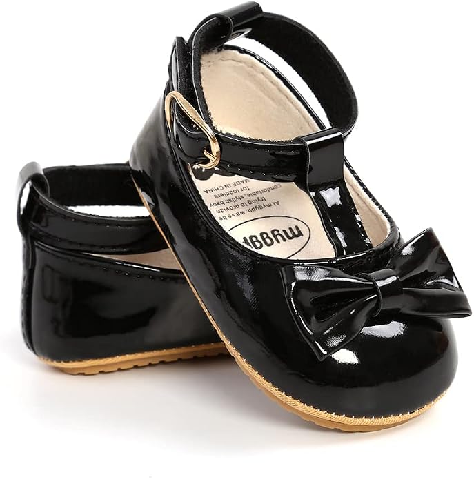 COSANKIM Baby Girls Mary Jane Flats Shoes Anti-Slip Rubber Sole Infant Toddler - Image 4
