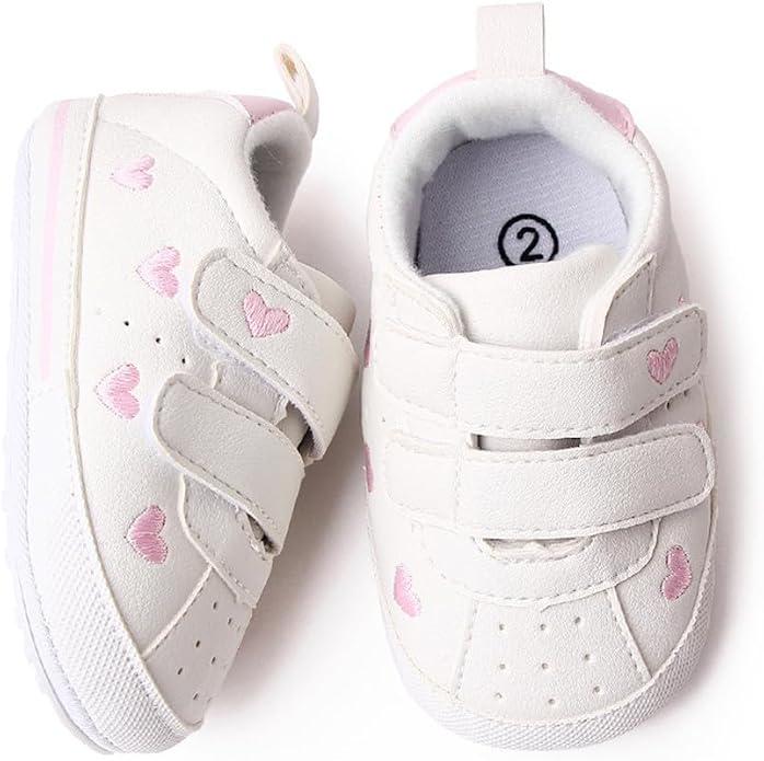 LONSOEN Baby Girls Boys Loafers Prewalker Dress Crib Shoes - Image 4