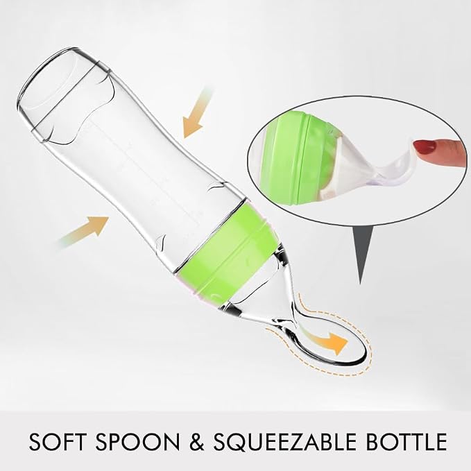 Matyz 2 PCS Silicone Baby Food Dispensing Spoon Squeeze Feeder - Image 2