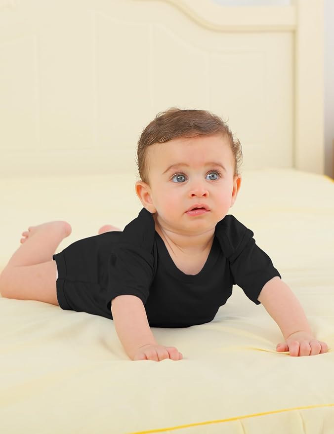 Jimonda Baby Bodysuits Rayon from Bamboo Short Sleeve Baby Boys Girls Rompers - Image 2