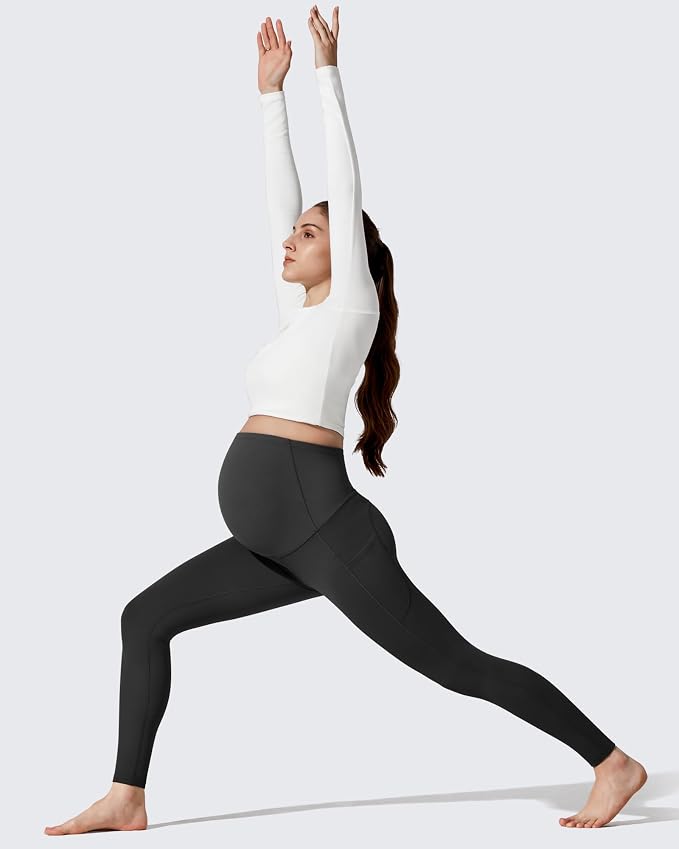 G4Free Barefeel Fleece Lined Maternity Leggings - Image 7