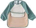 GZMM Waterproof Baby Bibs, Infant Toddler Long Sleeve Feeding Bib by GZMM