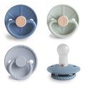 FRIGG SilkySoft Silicone Baby Pacifier 4-Pack Skyline Serenity | Made in by mushie