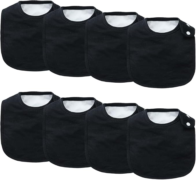 8 Pack Baby Bibs Unisex Adjustable by Unknown