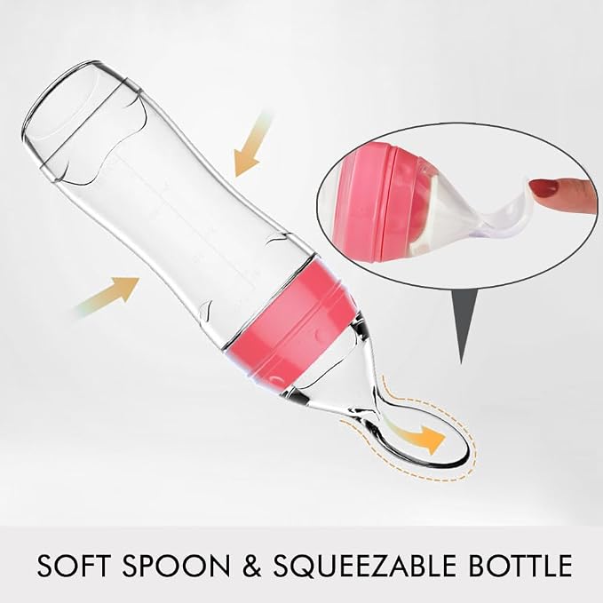Matyz 2 PCS Silicone Baby Food Dispensing Spoon Squeeze Feeder - Image 2
