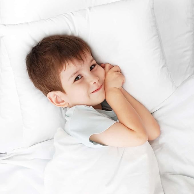 Nestl 4 Pack Toddler Pillow for Sleeping 13 x 18, Small Kids Pillow for Travel - Image 9