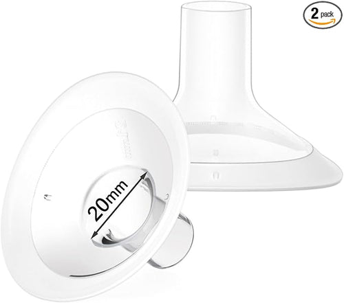 2 Count of 20mm Breast Pump Flanges Compatible by Mompmuir