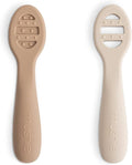 mushie Silicone First Feeding Baby Spoons | 2 Pack by mushie