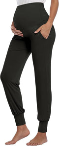 AMPOSH Women's Maternity Pants Stretchy Lounge Workout Pants Casual Loose Comfy by AMPOSH