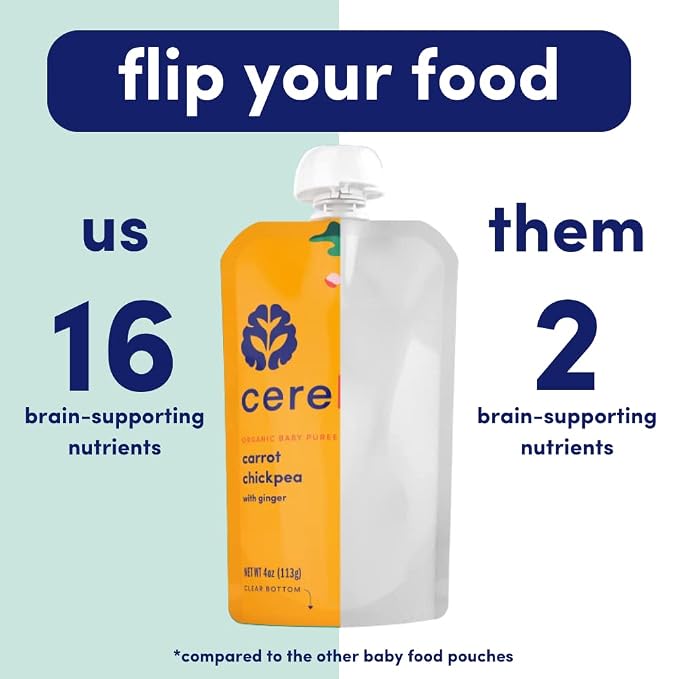 Cerebelly Baby Food Pouches, Veggie Purees - Image 9