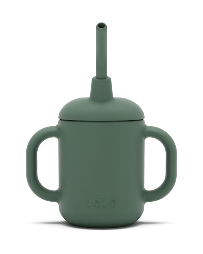 Lalo Little Cup, Non-Toxic Silicone Straw Cup by Lalo