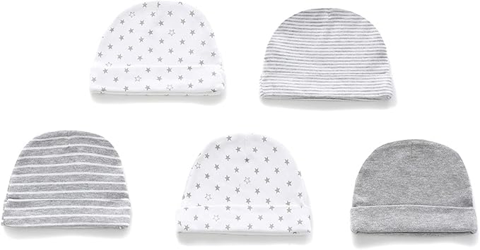 Baby Hat and Mittens Set Newborn Baby Hats Caps - Image 2