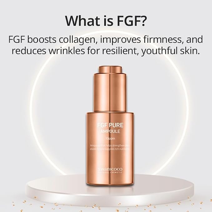 Swanicoco Pregnancy Safe Skincare FGF Pure Ampoule Serum, Firming Anti Aging - Image 2