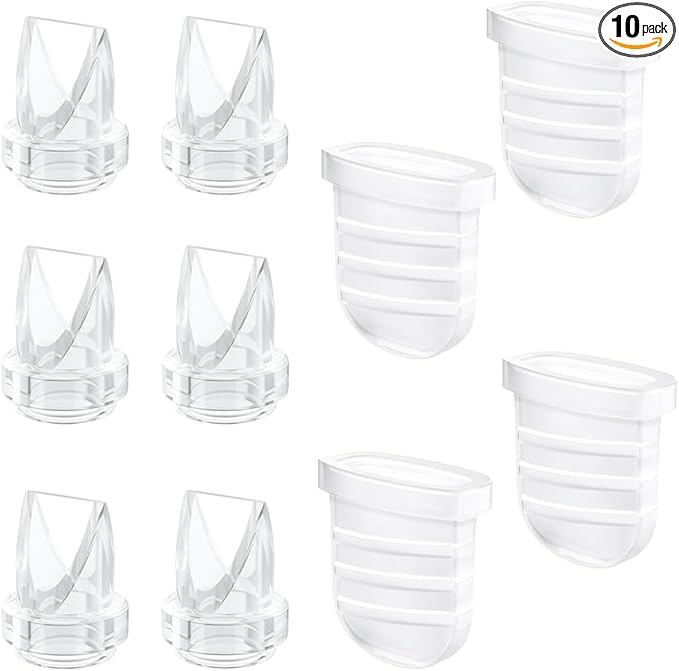 6pcs Duckbill Valves and 4pcs Silicone Diaphragms Compatible by Unknown