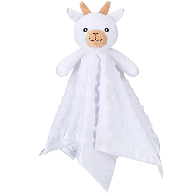 Pro Goleem Goat Loveys for Babies, Soft Security Blanket Baby Snuggle Toy by ProGoleem