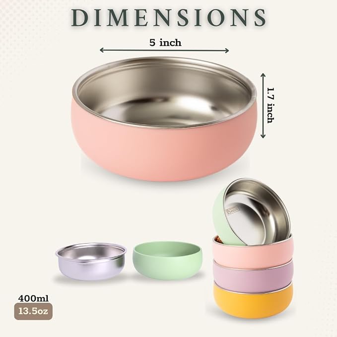 Monkey Proof™ Non-Toxic Stainless Steel Child Bowl 5” - Image 7