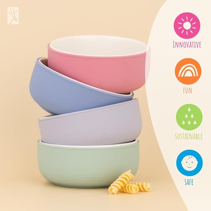 Elk and Friends Kids Porcelain Bowls - Image 8